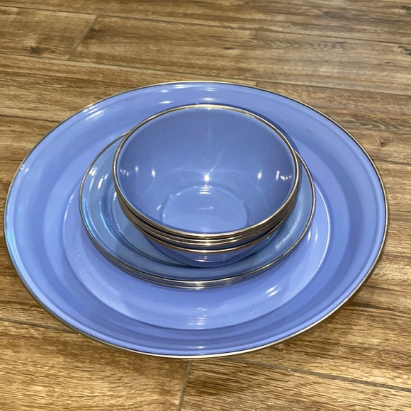 Pottery Barn Lavender Enamelware - Picture 1 of 8